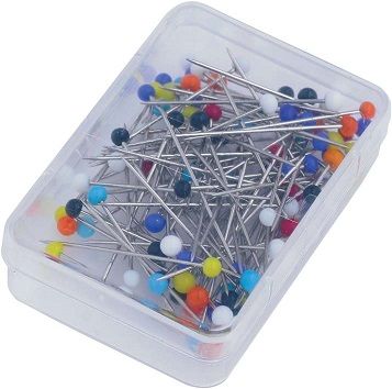 Action Glass Headed Pins 10G 