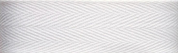 Großhandel Baumwollband kräftig 20 mm weiß