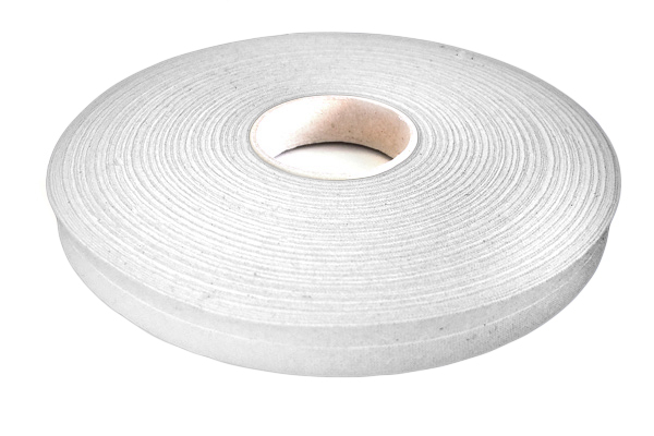 Großhandel Schrägband Baumwolle 24/12 mm weiß
