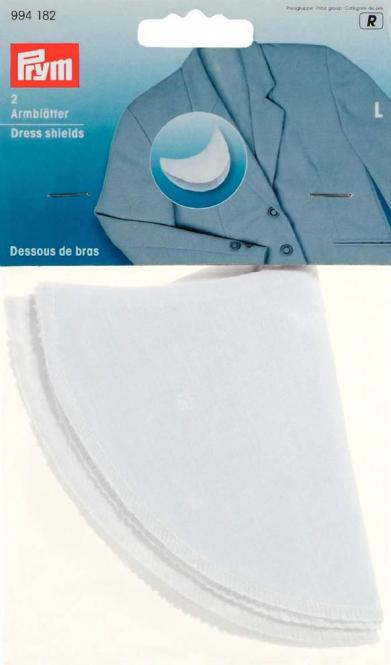 Wholesale Dress shield size L white            2pc