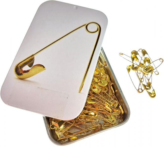 Wholesale Pt.419.S Safety Pins Brass