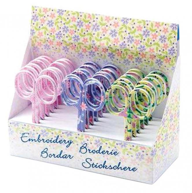 Wholesale Embroidery Scissors Flowers I Display 3X6Pc