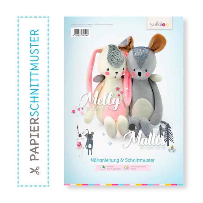 Großhandel Kullaloo Booklet Kuschelfiguren Hase "Melly" & Maus "Mattes"