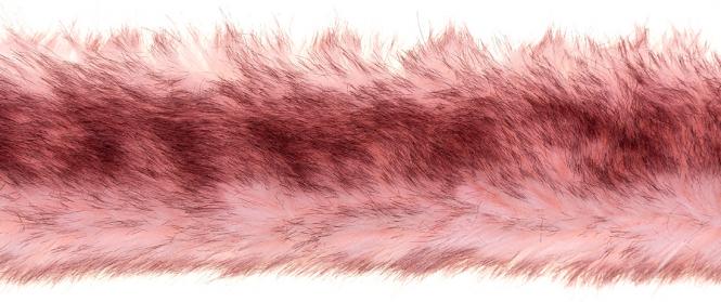 Wholesale Faux Fur Trim Borneo Cat 5cm pink