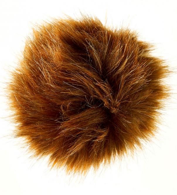 Wholesale Faux Fur Pom Poms Red Fox 10X10Cm