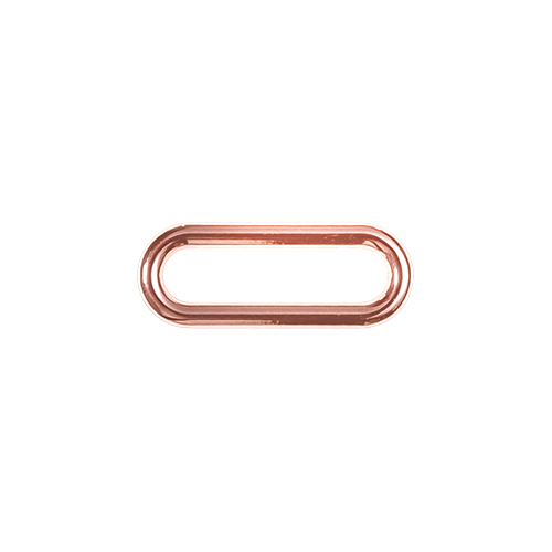Wholesale Oval ring 25mm shiny rose gold
