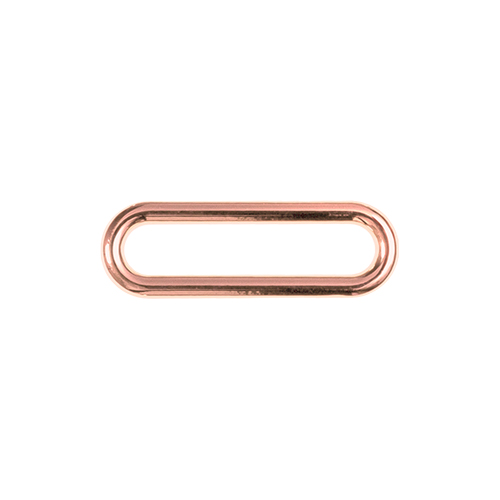 Wholesale Oval ring 30mm shiny rose gold