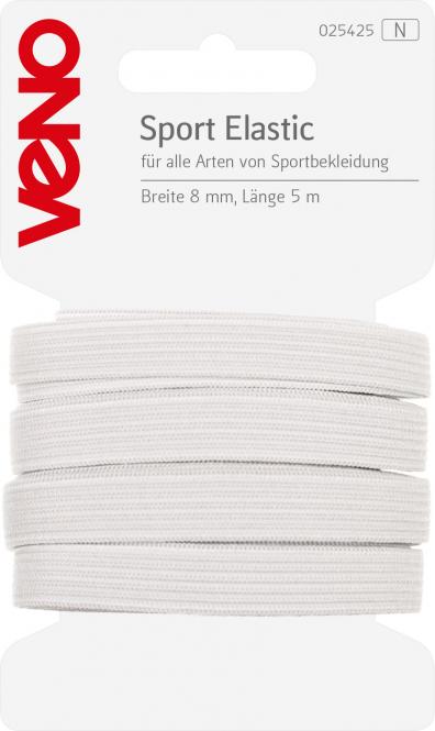 Großhandel Sport Elastic SB 8mm weiß