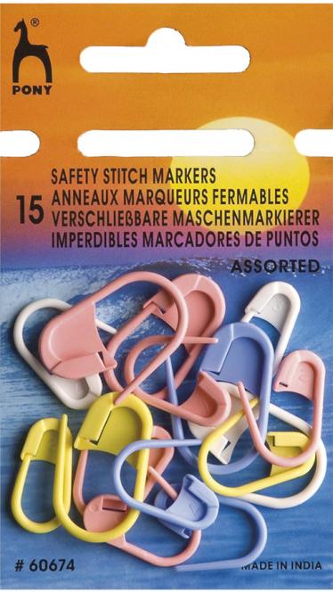 Wholesale Safety Stitch Marker Plastic - Asstd Colour