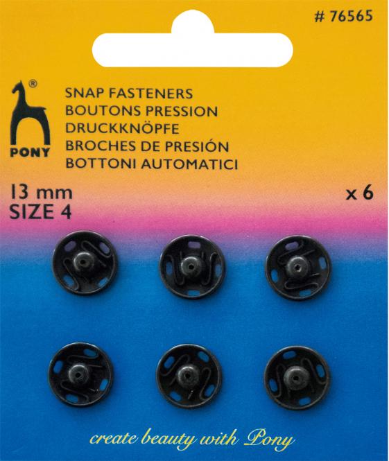 Wholesale Snap Fasteners MS 13mm black