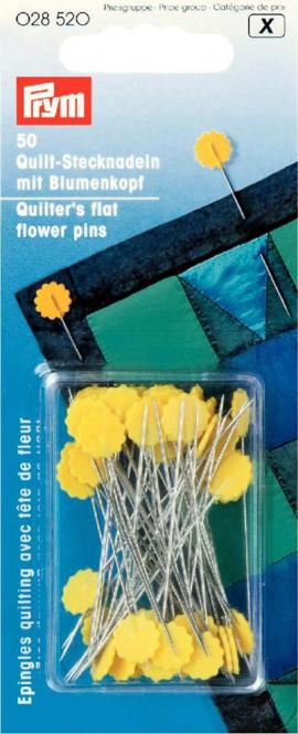 Wholesale Quilter's flat flower pins 50x0.60  50pc