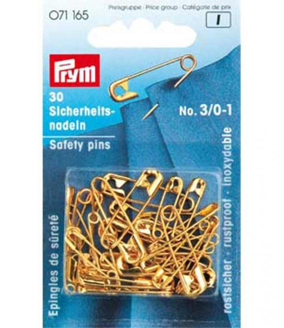 Wholesale Safety pins br 19-27mm ass go-col   30pc