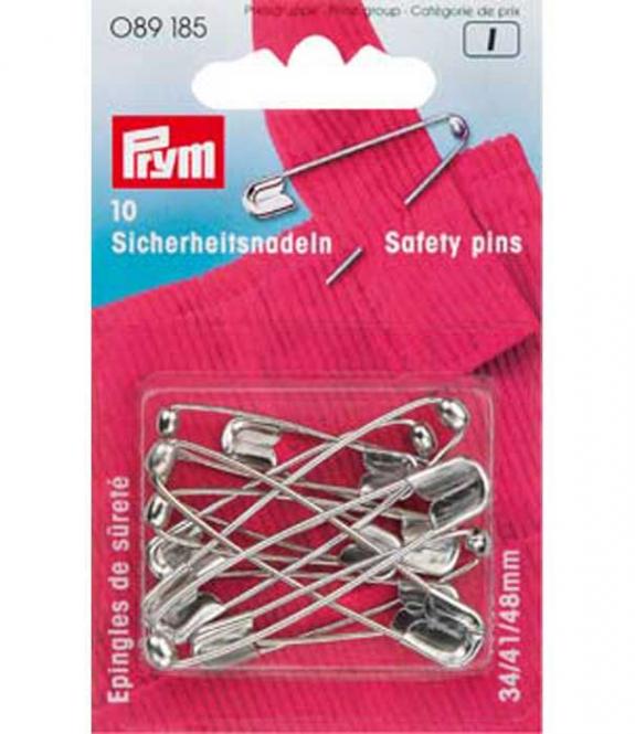 Wholesale Ball safety pins st 34+41+48 si-col 10pc