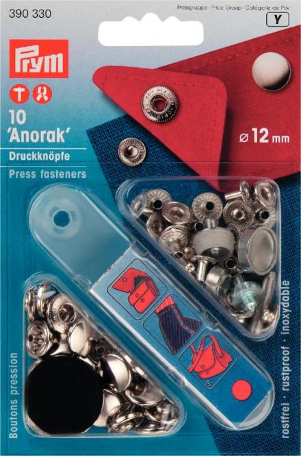 Großhandel NF-Druckknopf Anorak MS 12 mm