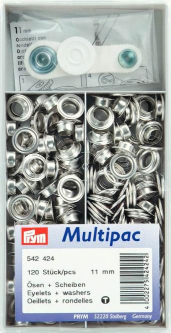 Wholesale Eyelets+Washers br 11mm si-col     120pc