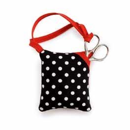 Wholesale Pin cushion Polka Dots Black/White   1pc