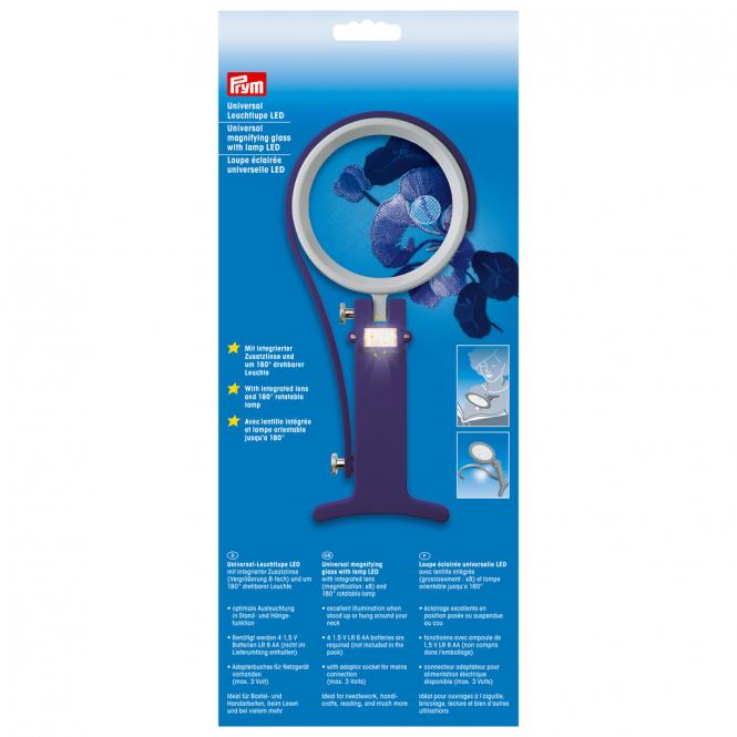 Wholesale Univers magnifying glass w lamp Prym 1pc