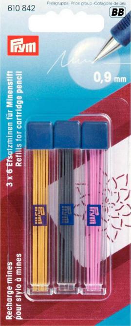 Wholesale Refills f. cartridge pencil ass.col.18pc