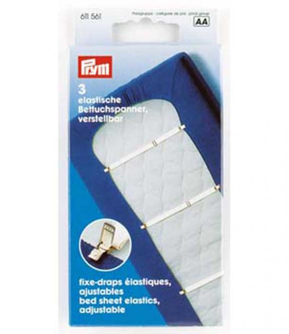 Wholesale Bed sheet elastics 18mm white Prym 3pcs