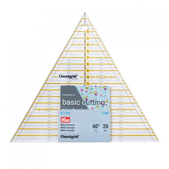 Wholesale Patchwork ruler 60 Degrees Triangle Multi 20cm Omnigrid