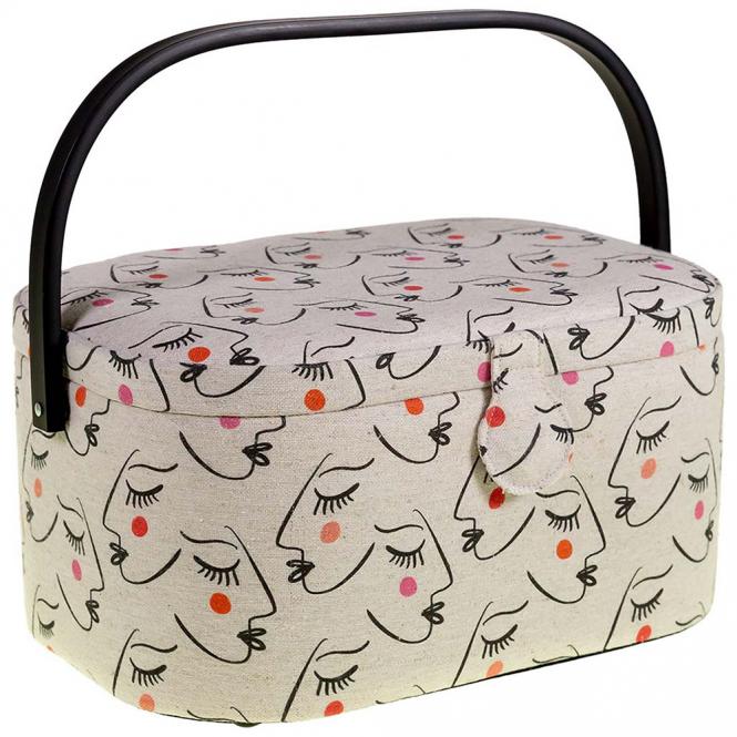 Wholesale sewing basket  abstract face