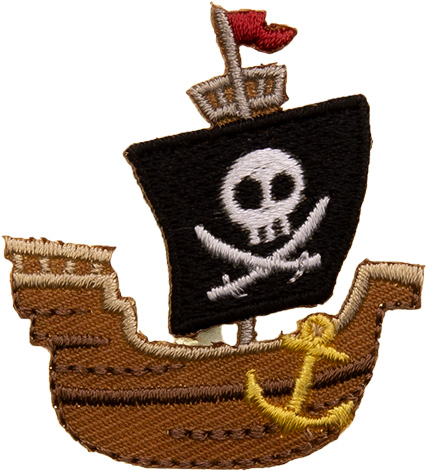 Großhandel Applikation Piratenschiff