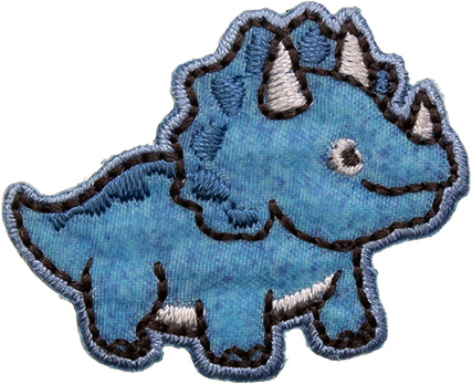 Großhandel Applikation Baby Triceratops
