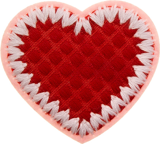 Wholesale Application heart embroidered