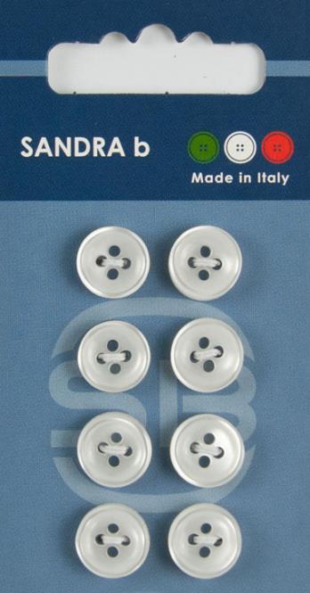 Großhandel SB-Knopf 4-Loch 11 mm weiß