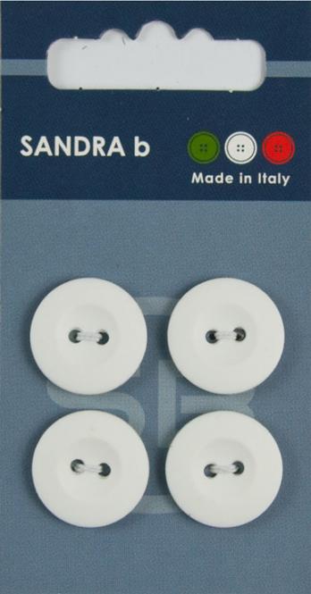 Großhandel SB-Knopf 2-Loch 18 mm weiß