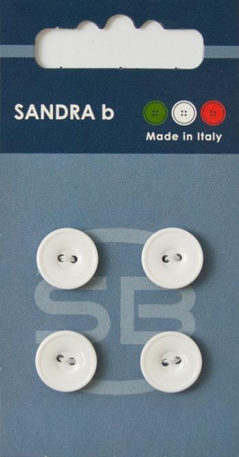 Großhandel SB-Knopf 2-Loch 12,5 mm weiß
