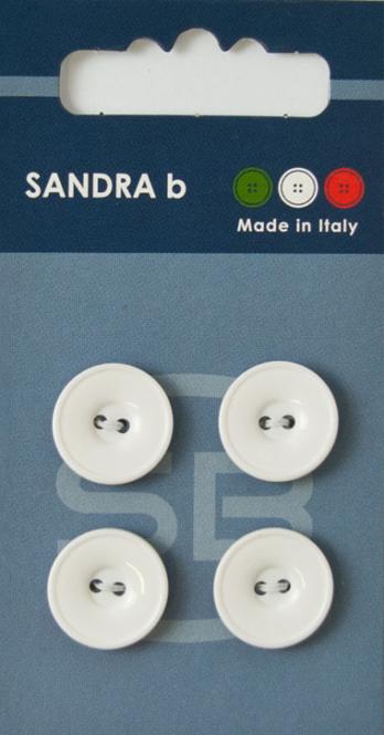 Großhandel SB-Knopf 2-Loch 15 mm weiß