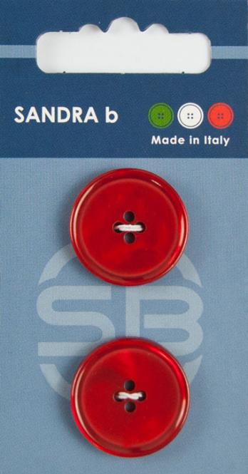 Großhandel SB-Knopf 4-Loch 23 mm rot