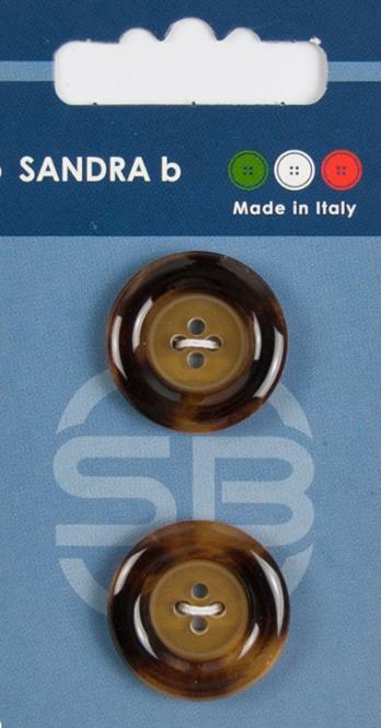 Großhandel SB-Knopf 4-Loch 23 mm braun