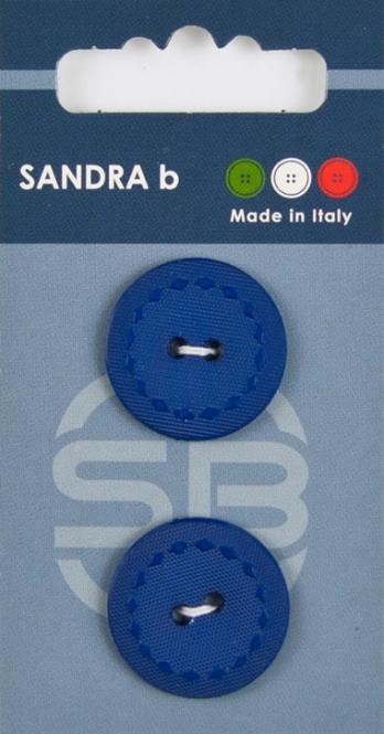Großhandel SB-Knopf 2-Loch 23 mm blau