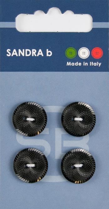 Großhandel SB-Knopf 2-Loch 15 mm schwarz