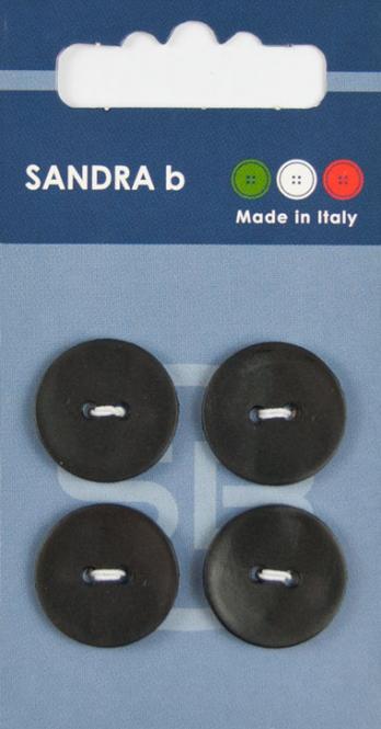 Großhandel SB-Knopf 2-Loch 18 mm schwarz
