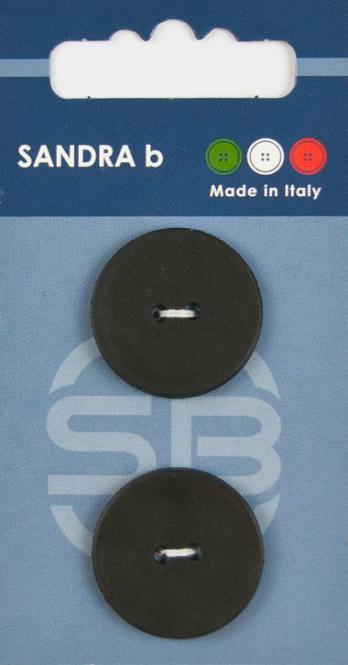Großhandel SB-Knopf 2-Loch 23 mm schwarz