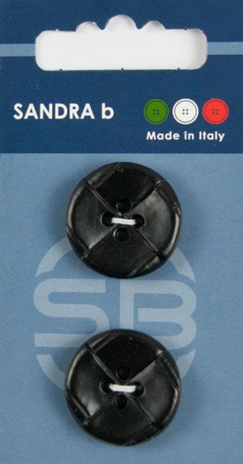 Großhandel SB-Knopf 4-Loch 23 mm schwarz