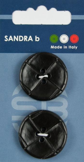 Großhandel SB-Knopf 4-Loch 28 mm schwarz