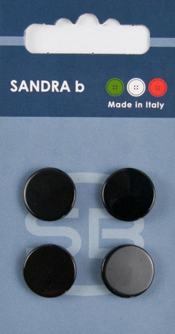 Großhandel SB-Knopf Unternäher 15 mm schwarz