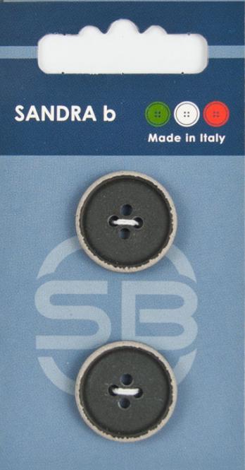 Großhandel SB-Knopf 4-Loch 20,5 mm Grau