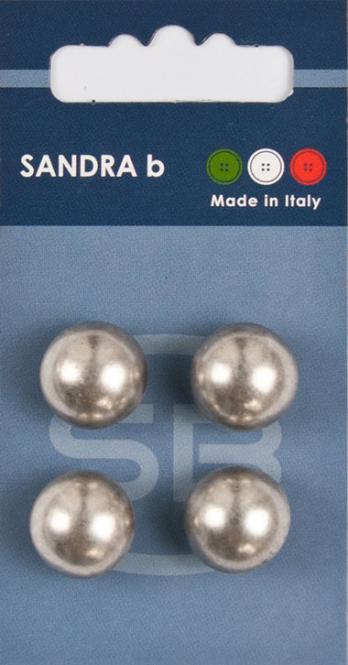 Großhandel SB-Knopf Unternäher 15 mm Silber Metall
