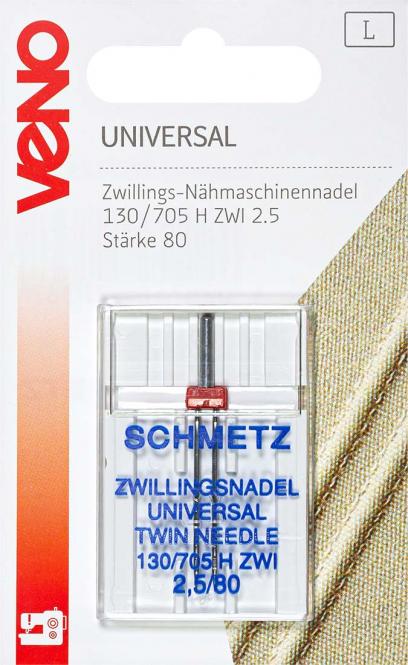 Wholesale Twin sewing machine needles 130/705 Universal 80/2.5 mm