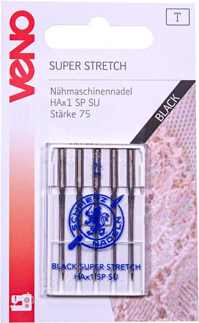 Wholesale sewing machine needle HAX1 Black Super Stretch 75 