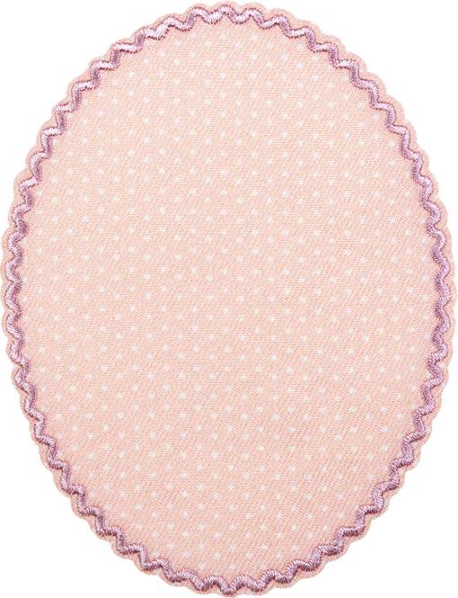 Wholesale Patches 2x1 rosa with white dots 