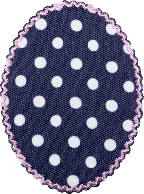 Wholesale Patches 2x1 navy with white dots 