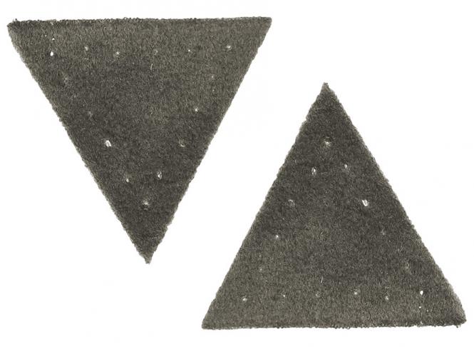 Wholesale Motif triangle buckskin imitation grey