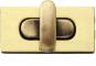 Wholesale Turn clasp f. bags ant.brass brushed 1pc