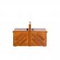 Wholesale sewing basket wood dark L
